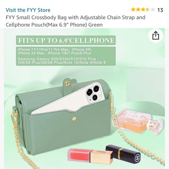 🛑 Green small bag that fits cellphone - Picture 4 of 16